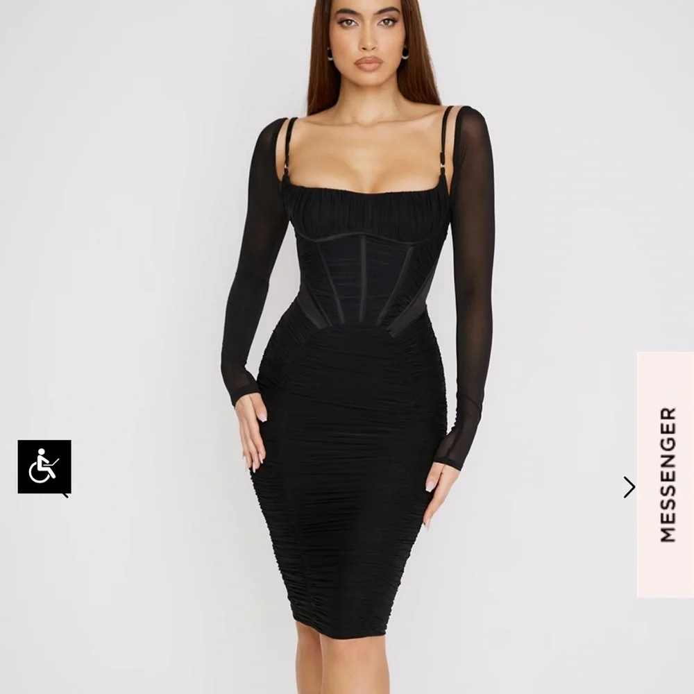 House of CB Black Freyja Dress - Picture 3 of 10